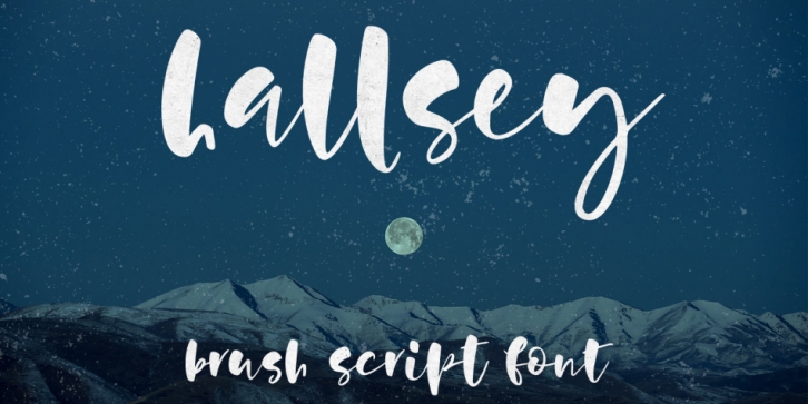 Hallsey font preview