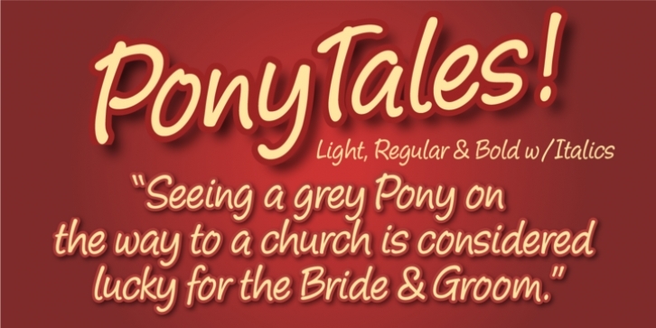 Pony Tale font preview