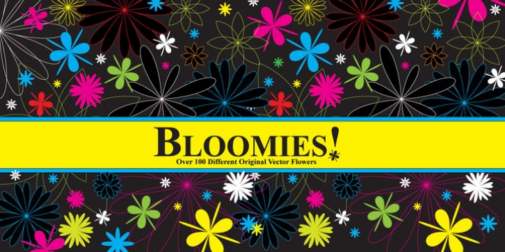 Bloomies font preview