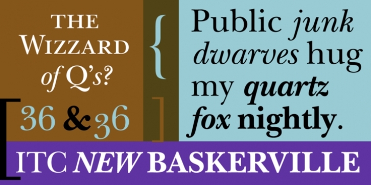 ITC New Baskerville font preview