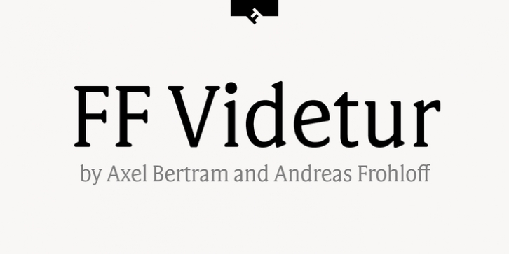 FF Videtur font preview