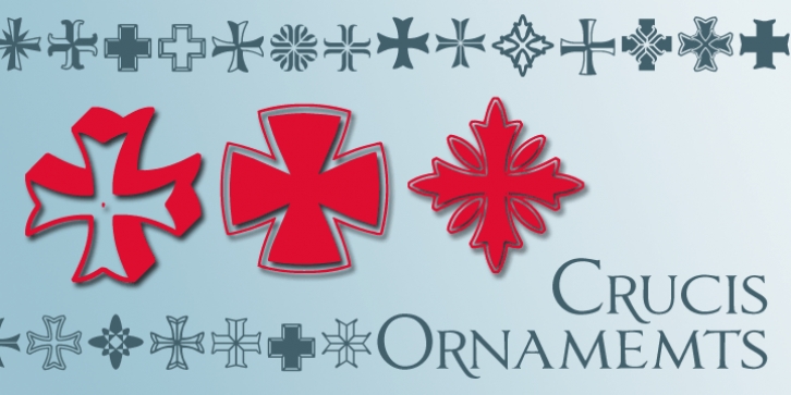 Crucis Ornaments font preview