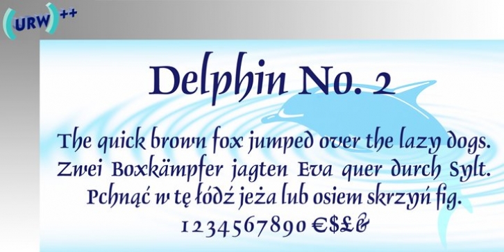 Delphin No 2 font preview