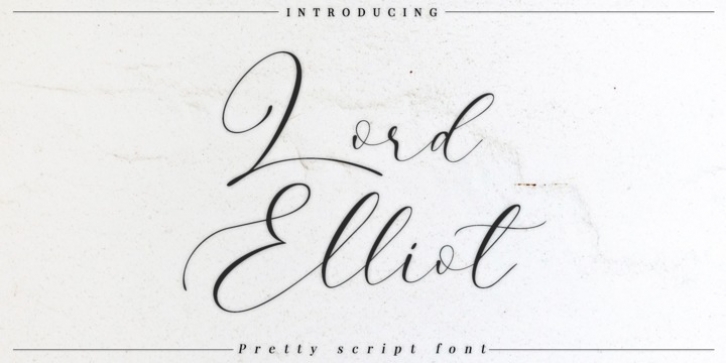 Lord Elliot font preview