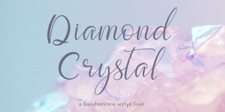 Diamond Crystal font preview