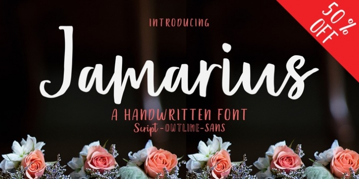 Jamarius Script font preview