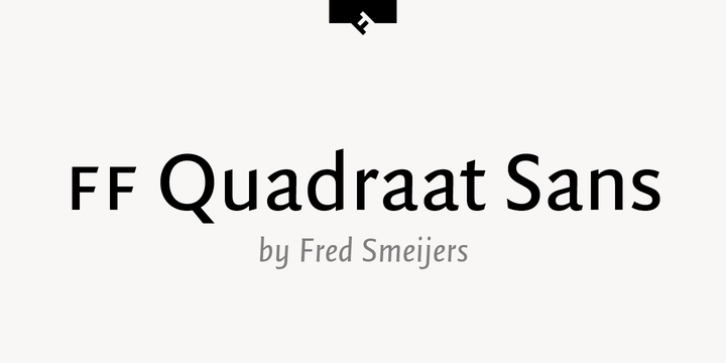 FF Quadraat Sans font preview