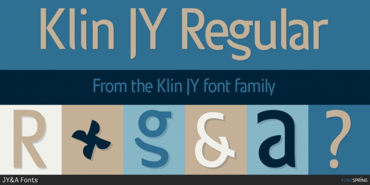 Klin JY font preview
