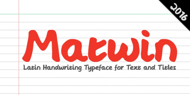 Matwin font preview