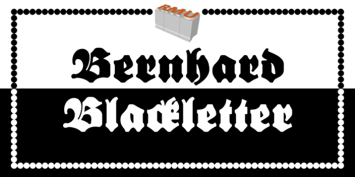 Bernhard Blackletter font preview