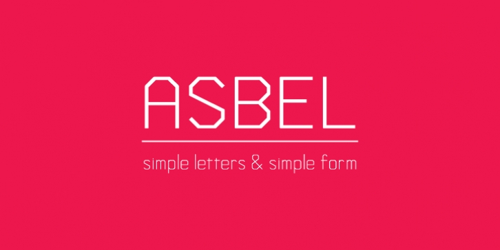 Asbel font preview