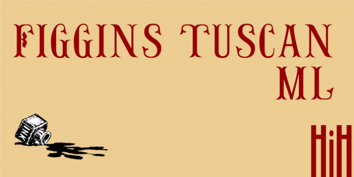 Figgins Tuscan font preview
