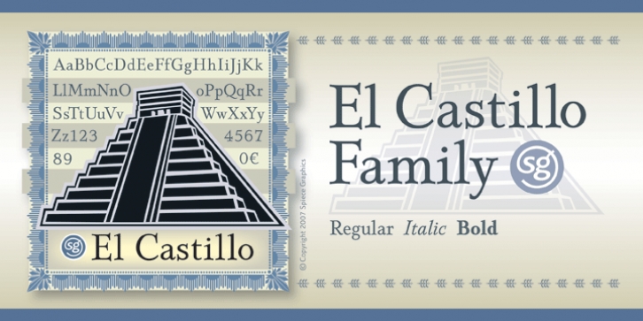 El Castillo SG font preview
