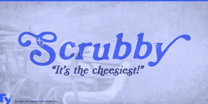 Scrubby font preview