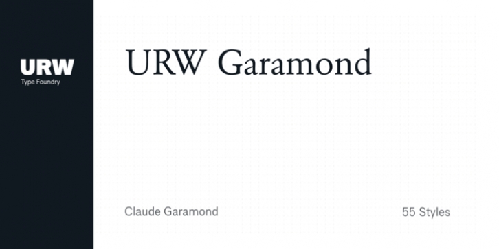 URW Garamond font preview