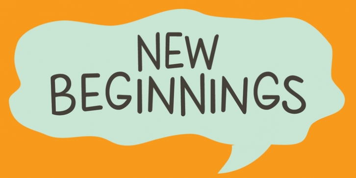 New Beginnings font preview
