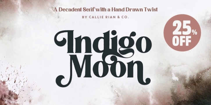 Indigo Moon font preview