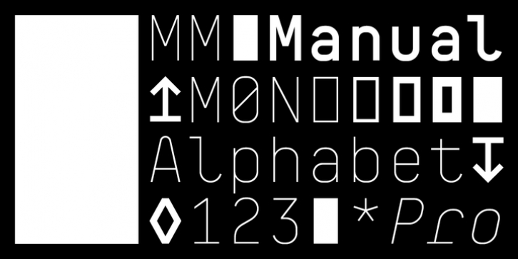 BB Manual Mono Pro font preview