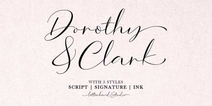 Dorothy Clark font preview