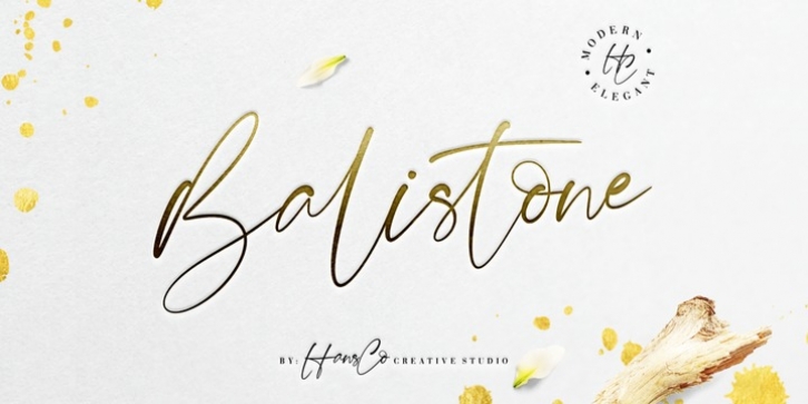 Balistone font preview