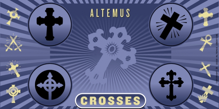 Altemus Crosses font preview