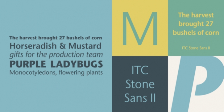 ITC Stone Sans II font preview