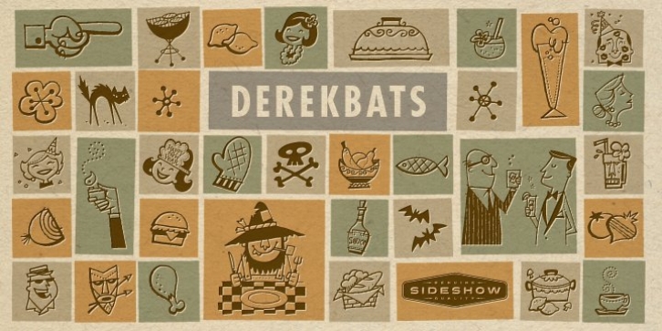 Derekbats font preview