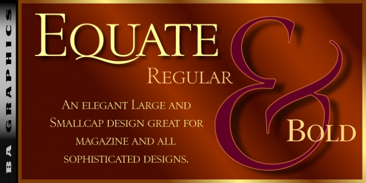 Equate font preview