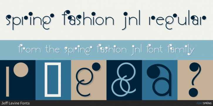 Spring Fashion JNL font preview