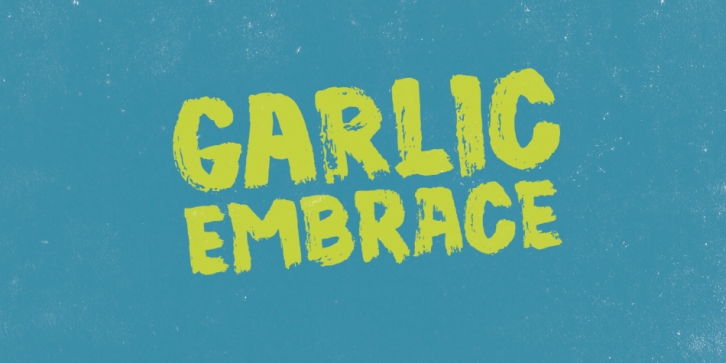 Garlic Embrace font preview