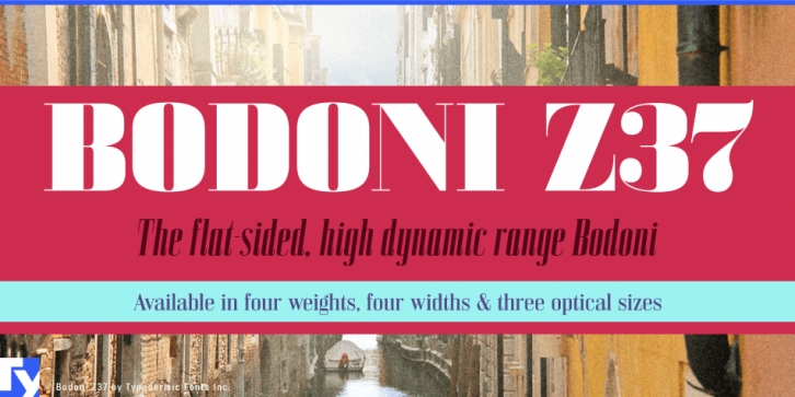 Bodoni Z37 font preview