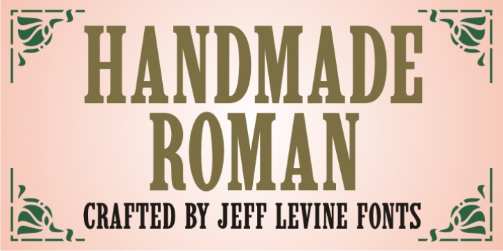 Handmade Roman JNL font preview
