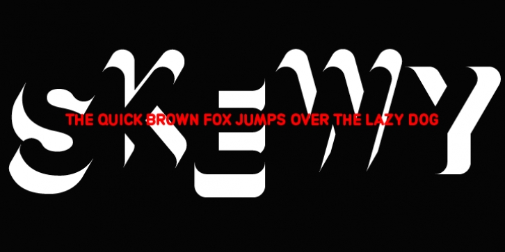 AT Move Skewy font preview