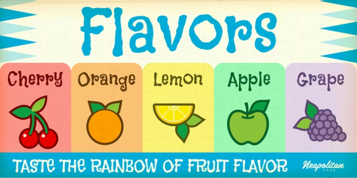 Flavors Pro font preview