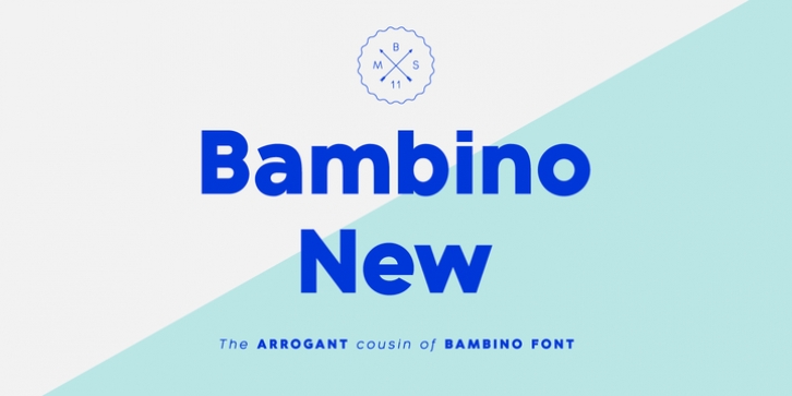 Bambino New font preview