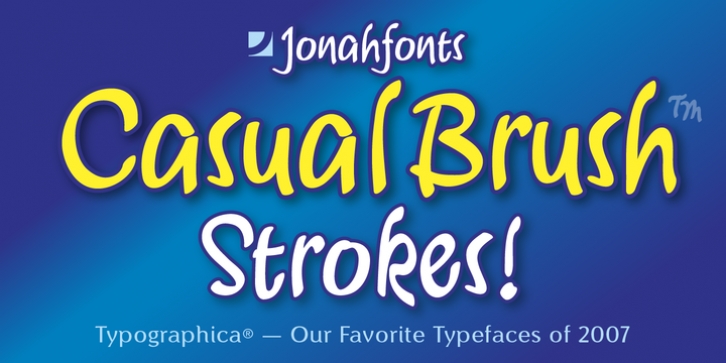 Casual Brush font preview