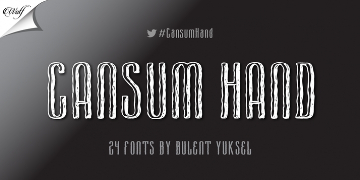 Cansum Hand font preview