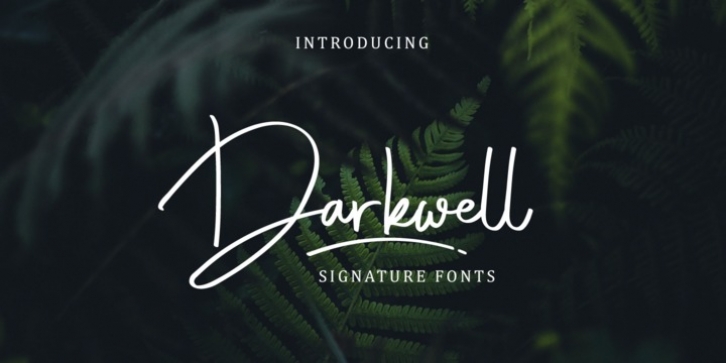 Darkwell font preview