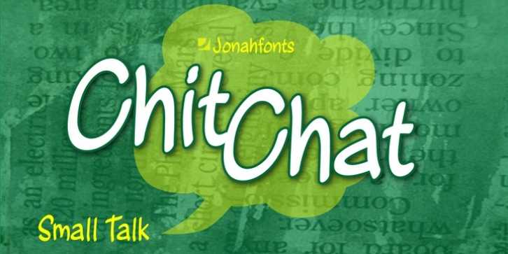 Chit Chat font preview