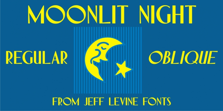 Moonlit Night JNL font preview