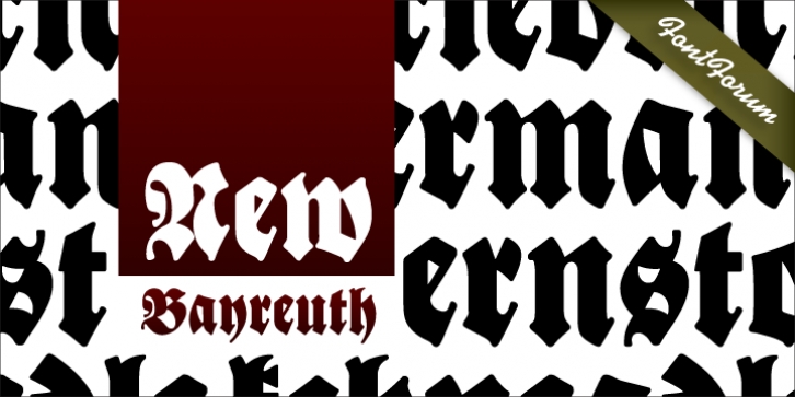 New Bayreuth font preview