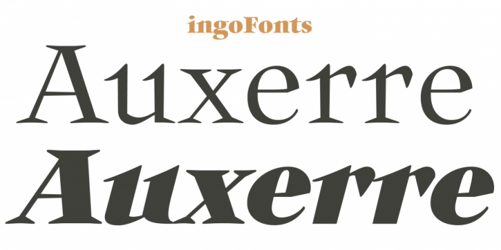 Auxerre font preview