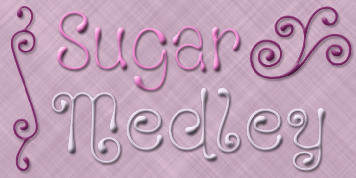 Sugar Medley font preview