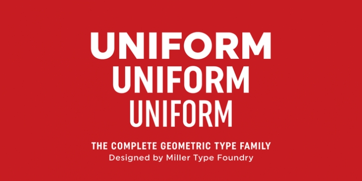 Uniform font preview