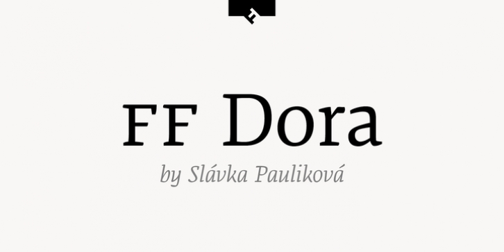 FF Dora font preview