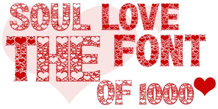 SOUL LOVE font preview