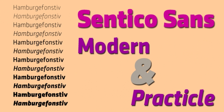 SenticoSansDT font preview