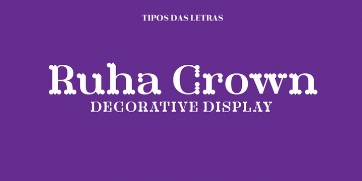 TDL Ruha Crown font preview