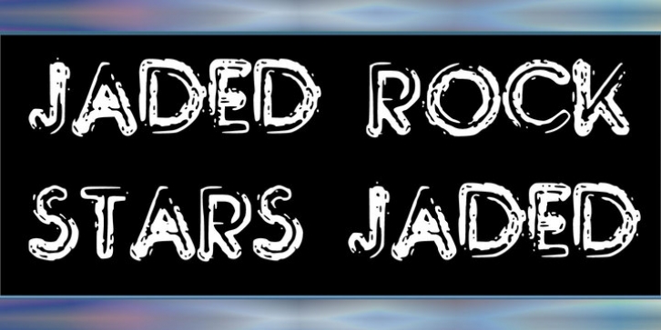 Jaded Rock Stars font preview