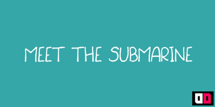 Meet The Submarine font preview